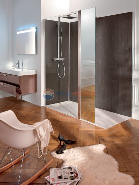 Душевой уголок Jacob Delafon Contra 180 см, левосторонняя с зеркальной поворотной панелью Душевой уголок Jacob Delafon Contra 180 см, левосторонняя с зеркальной поворотной панелью