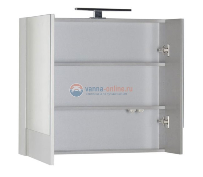 Зеркало-шкаф Aquanet Верона 75 (камерино) 00175385, цвет черный