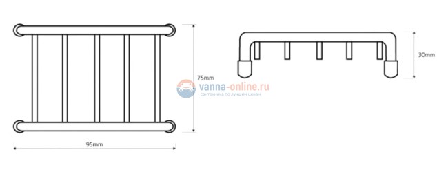Мыльница Bemeta Cytro 104708182