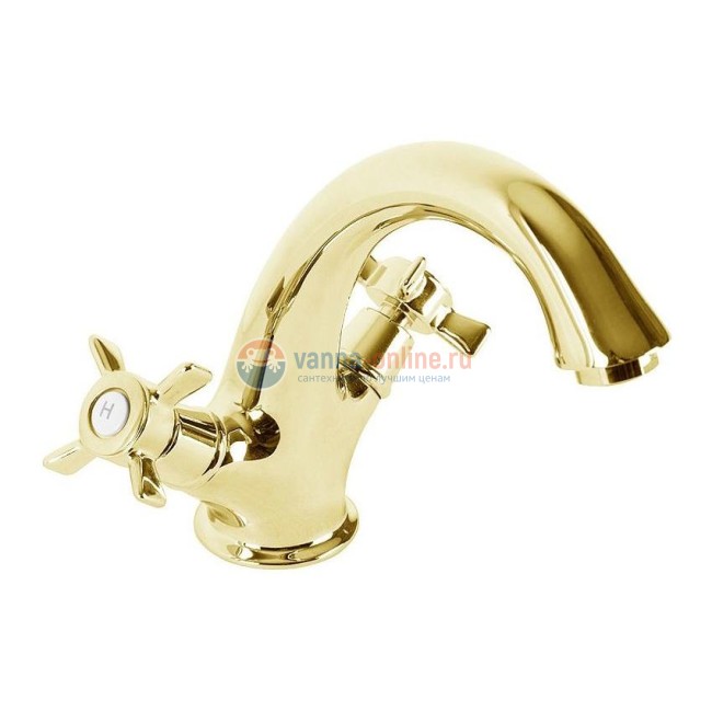 Смеситель Cezares LORD-LS1-03/24 для раковины, золото Смеситель Cezares LORD-LS1-03/24 для раковины, золото