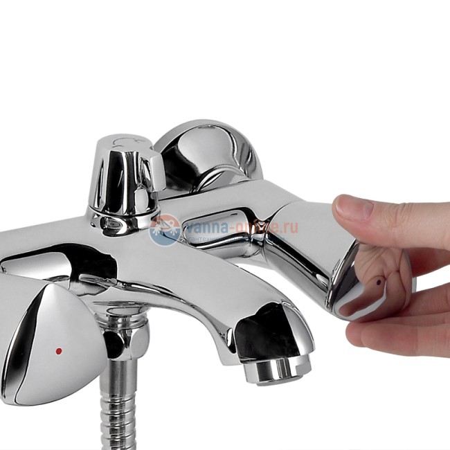 Смеситель Iddis Bounce BOUSB02i02 для ванны и душа с керамическим дивертором Смеситель Iddis Bounce BOUSB02i02 для ванны и душа с керамическим дивертором