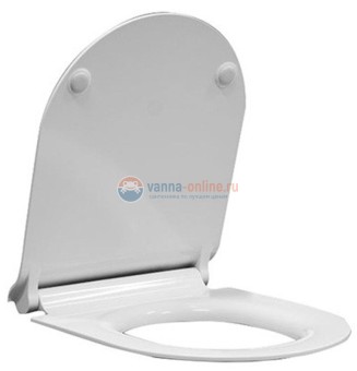 Крышка-сиденье GSI Pura MS86CSN11, с микролифтом, белая глянцевая Крышка-сиденье GSI Pura MS86CSN11, с микролифтом, белая глянцевая