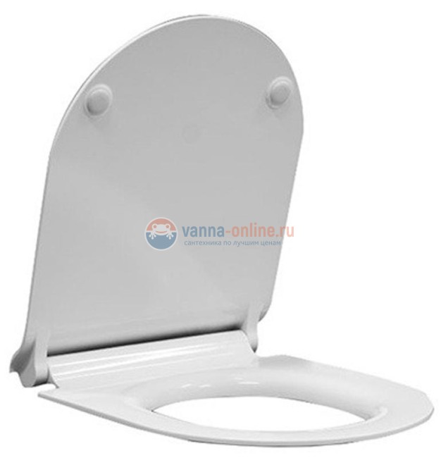 Крышка-сиденье GSI Pura MS86CSN11, с микролифтом, белая глянцевая