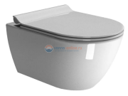 Подвесной унитаз GSI Pura 881511 безободковый с крышкой-сиденьем MS86CSN11 SoftClose Slim
