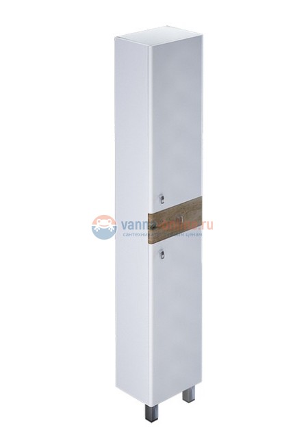 Пенал Iddis Carlow CAR3600i97 36 см напольный, белый/дерево