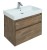 Тумба с раковиной Aquanet Nova Lite 75, 2 ящика, дуб рустикальный  (249515/242338)