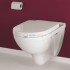 Подвесной безободковый унитаз с сиденьем Soft-Close и с покрытием CeramicPlus, Villeroy&Boch O.novo 5660HRR1, альпийский белый Подвесной безободковый унитаз с сиденьем Soft-Close и с покрытием CeramicPlus, Villeroy&Boch O.novo 5660HRR1, альпийский белый