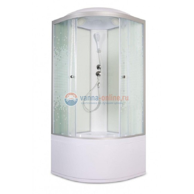 Душевая кабина Deto L 910 стандартная 100 x 100 см, с крышей