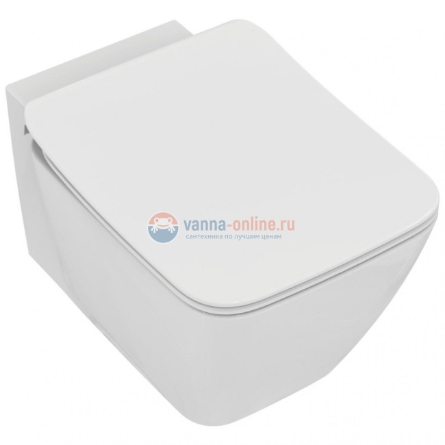Подвесной унитаз Ideal Standard Strada II AquaBlade белый с сиденьем стандарт, T359701/T360001 Подвесной унитаз Ideal Standard Strada II AquaBlade белый с сиденьем стандарт, T359701/T360001