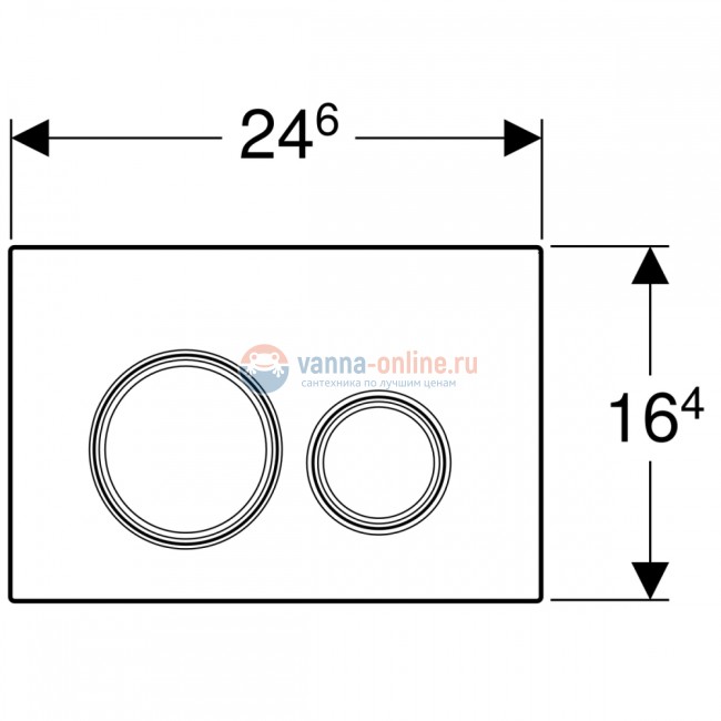 Клавиша смыва Geberit Sigma Type 21 115.884.SJ.1, черное стекло, глянцевый хром