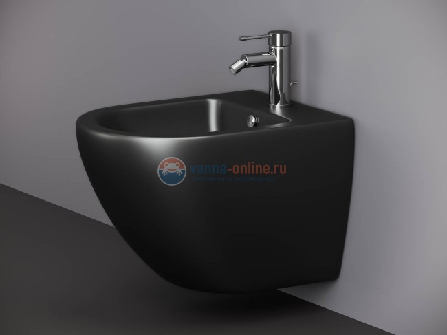 Подвесное биде Ceramica Nova Metropol черный матовый, CN4003MB Подвесное биде Ceramica Nova Metropol черный матовый, CN4003MB