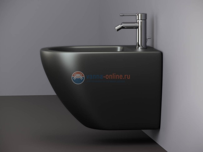 Подвесное биде Ceramica Nova Metropol черный матовый, CN4003MB Подвесное биде Ceramica Nova Metropol черный матовый, CN4003MB