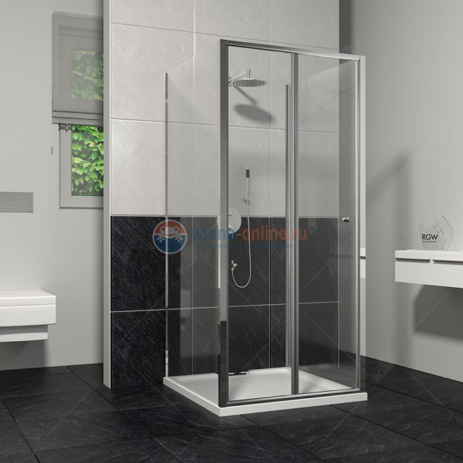 Душевой уголок RGW CL-31, 04093199-11, 90x90x185 см, дверь складная, стекло прозрачное, хром Душевой уголок RGW CL-31, 04093199-11, 90x90x185 см, дверь складная, стекло прозрачное, хром