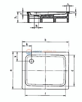 Поддон душевой Kaldewei Duschplan Mod. 418-2 90 x 100 x h16 cм, 4318.3500.0001 Anti-slip Поддон душевой Kaldewei Duschplan Mod. 418-2 90 x 100 x h16 cм, 4318.3500.0001 Anti-slip