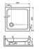 Душевой поддон RGW Style 16180188-11 80 x 80 см акриловый, квадратный, цвет белый