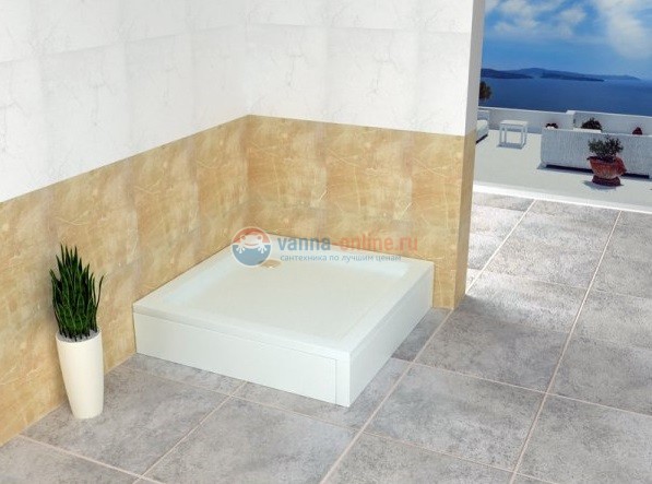 Душевой поддон RGW Style 16180188-11 80 x 80 см акриловый, квадратный, цвет белый