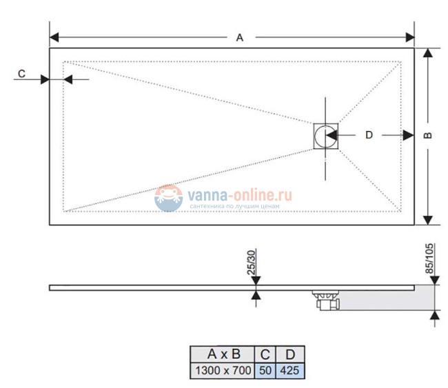 Душевой поддон RGW ST-0137W 16152713-01 130 x 70 см, искусственный камень, белый Душевой поддон RGW ST-0137W 16152713-01 130 x 70 см, искусственный камень, белый