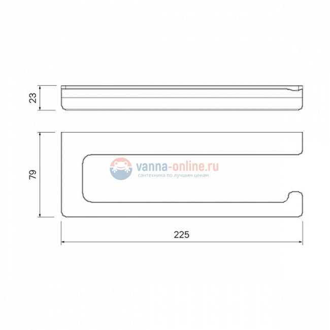 Держатель туалетной бумаги Iddis Slide SLIBS00i43
