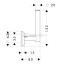 Бумагодержатель Hansgrohe Logis Classic 41617000 Бумагодержатель Hansgrohe Logis Classic 41617000