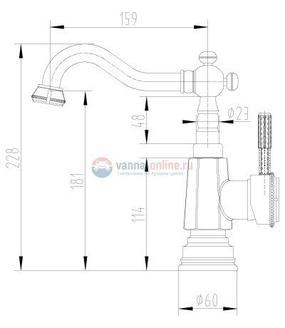 Смеситель Lemark Jasmine LM6604B для кухонной мойки и раковины, бронза Смеситель Lemark Jasmine LM6604B для кухонной мойки и раковины, бронза