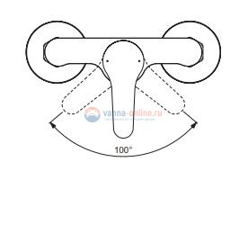 Смеситель для душа Vidima Wave BA415AA, хром Смеситель для душа Vidima Wave BA415AA, хром