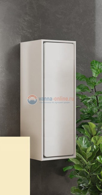 Пенал Sanvit Бруно, 30 х 80 см, подвесной, цвет - желтый глянец