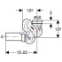 Сифон для писсуара Geberit 152.942.11.1, горизонтальный Сифон для писсуара Geberit 152.942.11.1, горизонтальный