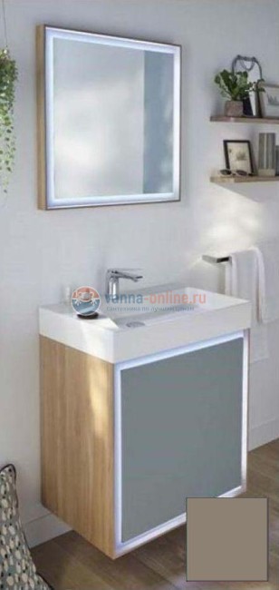 Тумба под раковину Jacob Delafon Rythmik Pure 65 см EB1770-G80, цвет светло-коричневый глянцевый