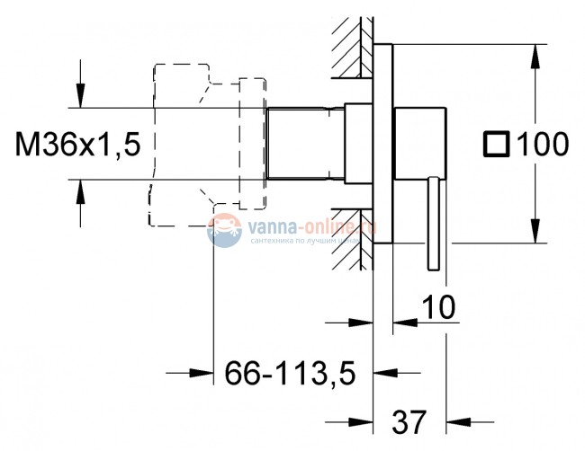 Переключатель потоков Grohe Allure 19590000 на пять потребителей