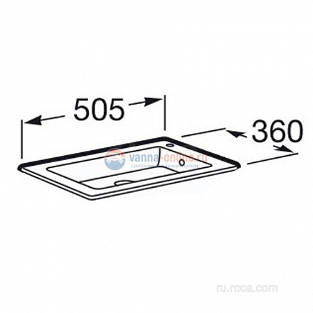 Раковина Roca Debba Unik 50x36 32799J00Y Раковина Roca Debba Unik 50x36 32799J00Y