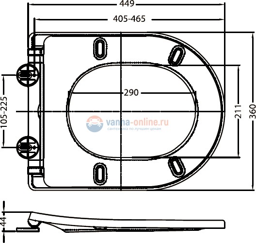 Крышка-сиденье BelBagno BB2031SC с микролифтом