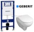 Инсталляция Geberit 111.300.00.5, с безободковым унитазом Geberit Renova 203050000, сиденье микролифт, комплект