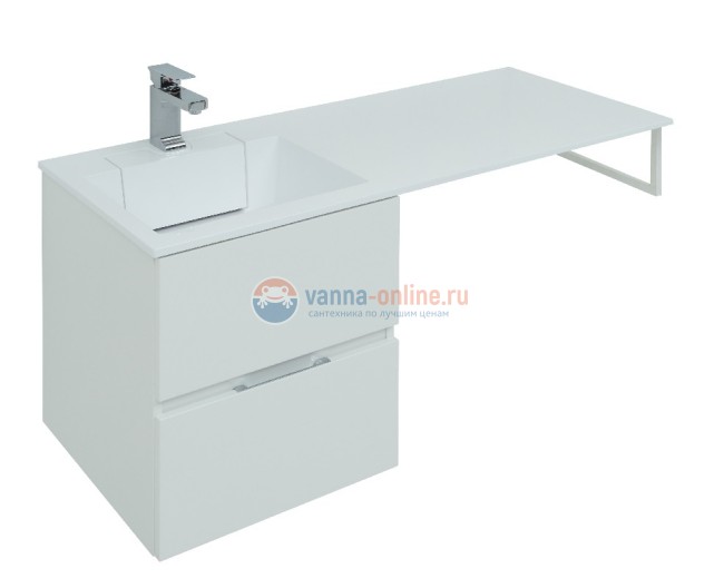 Тумба с раковиной Aquanet Алвита 48 00243660, цвет белый