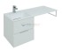 Тумба с раковиной Aquanet Алвита 48 00243660, цвет белый