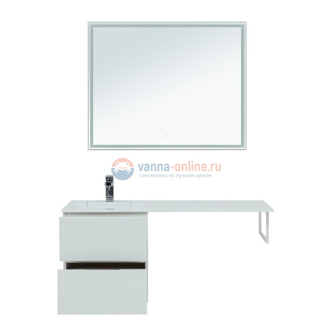 Тумба с раковиной Aquanet Алвита 48 00243660, цвет белый