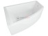 Ванна акриловая Aquatek Оракул 180x125 см с фронтальным экраном, вклеенный каркас, белая, левая, ORK180-0000004