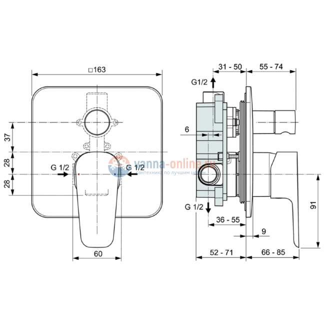 Промо-набор 6 в 1 «ВСЕ для встройки» Ideal Standard ESLA BD002XC Промо-набор 6 в 1 «ВСЕ для встройки» Ideal Standard ESLA BD002XC