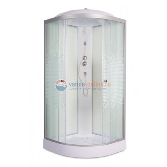Душевая кабина Deto L 901 стандартная 100 x 100 см, с крышей