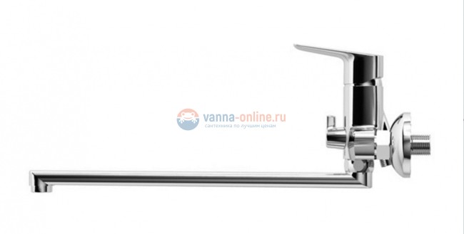 Смеситель Iddis Vibe VIBSBL2i10WA с длинным изливом, для ванны и душа, хром Смеситель Iddis Vibe VIBSBL2i10WA с длинным изливом, для ванны и душа, хром