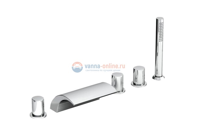 Смеситель врезной каскадный для ванн Ravak WF 025.00 (5 отверстий)