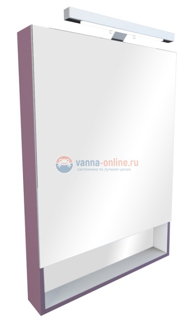 Зеркальный шкаф Roca The Gap 80 ZRU9302753, цвет фиолетовый