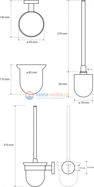 Ершик Bemeta Dark 104113010