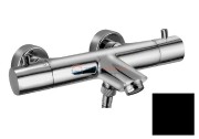 Смеситель Paffoni Light LIQ022NO для ванны термостатический, без душевого гарнитура, цвет черный матовый