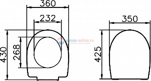 Крышка-сиденье Vitra Arkitekt 800-003-001 Крышка-сиденье Vitra Arkitekt 800-003-001