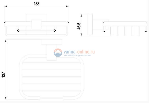 Мыльница подвесная Timo Selene 10025/00