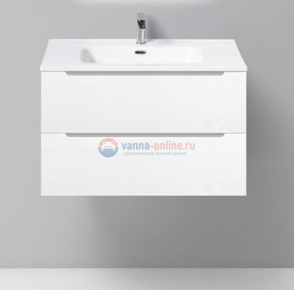 Тумба под раковину BelBagno, 80 см, Bianco lucido, Etna-800-2C-SO-BL-P