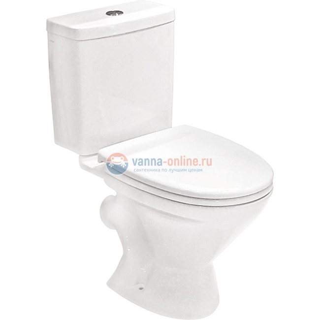 Напольный унитаз Santek Лига 1WH302197 крышка стандарт Напольный унитаз Santek Лига 1WH302197 крышка стандарт