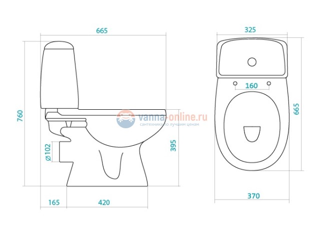 Напольный унитаз Santek Цезарь 1.WH30.1.746 крышка микролифт Напольный унитаз Santek Цезарь 1.WH30.1.746 крышка микролифт