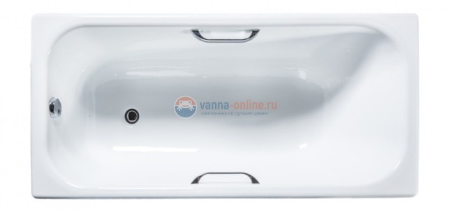 Чугунная ванна Wotte Start 150х70, с отверстиями для ручек