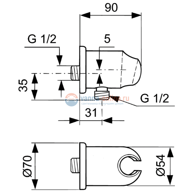 Промо-набор 7 в 1 «ВСЕ для встройки» ALPHA Ideal Standard BD003AA